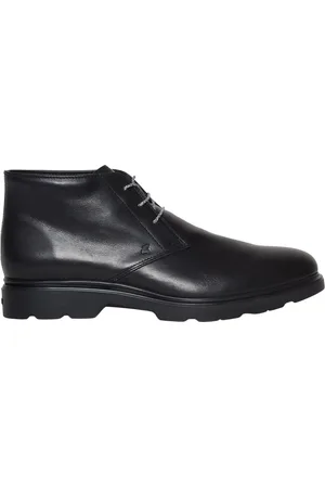 Hogan Lace-up Boots, male, , Size: 8 1/2 US Leather Ankle Boots