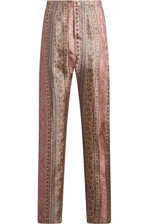 Etro Straight Trousers, male, , Size: M Silk Tailored Trousers