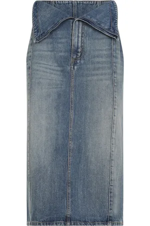 Alexander McQueen Denim Skirts, female, , Size: S Elegant Skirt Women