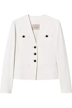 Twin-Set Blazers, female, , Size: S Jewel Button Blazer Jacket