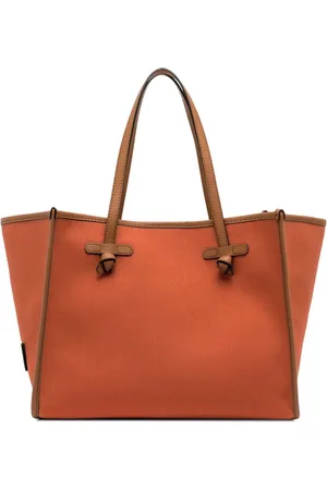 Gianni chiarini Tote Bags, female, , Size: ONE SIZE Canvas Shopping Bag with Leather Clutch