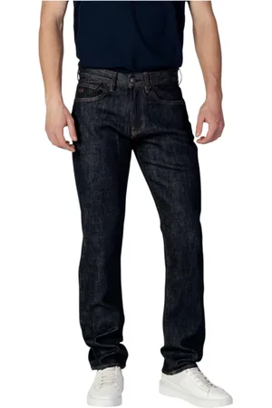 Armani Exchange Slim-fit Jeans, male, , Size: W33 Plain Zip Jeans Spring/Summer Men