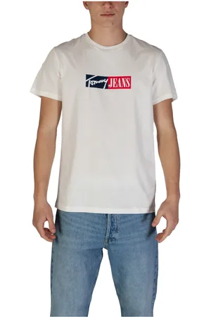 Tommy Hilfiger T-Shirts, male, , Size: 2XL Printed Cotton T-shirt for Men