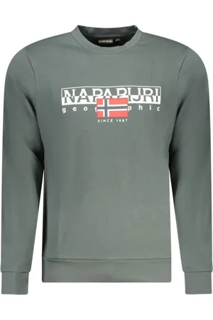 Napapijri Sweatshirts, male, , Size: S Cotton Sweatshirt with Logo Print