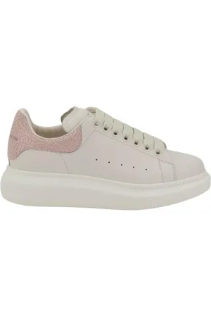 Alexander McQueen Sneakers, female, , Size: 11 US WhitePink Leather Sneakers