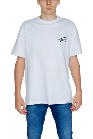 Tommy Hilfiger T-Shirts, male, , Size: L Cotton Men