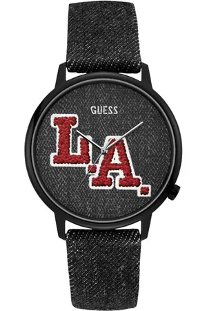 Guess Watches, male, , Size: ONE SIZE Textile Quartz Analog Watch