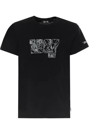 MCS T-Shirts, male, , Size: L Floral Design Cotton T-Shirt