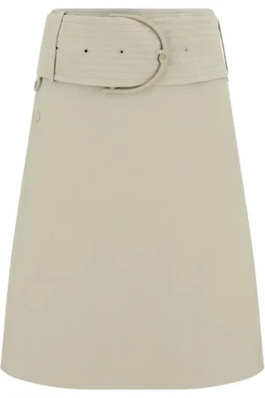 Burberry Short Skirts, female, , Size: 3XS Wrap-Around Mini Skirt with Belt