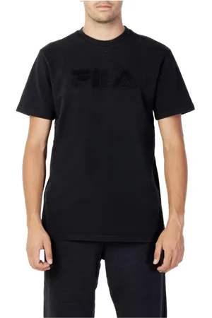Fila T-Shirts, male, , Size: XS Plain Round Neck T-shirt