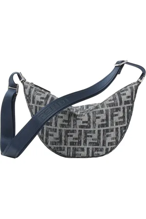 Fendi Cross Body Bags, male, , Size: ONE SIZE Denim Look Crossbody Bag
