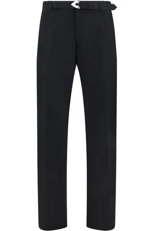 Alexander McQueen Straight Trousers, male, , Size: L Arrow Belted Pants