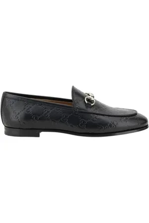 Gucci Loafers, female, , Size: 8 1/2 US Leather Loafers with Horsebit Detail