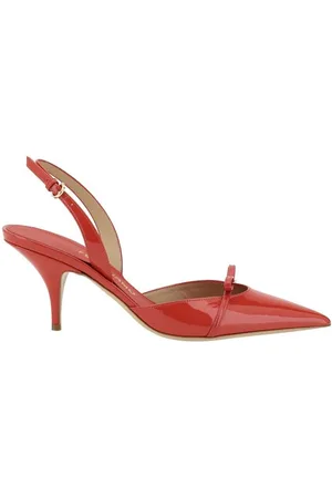 Salvatore Ferragamo Pumps, female, , Size: 6 US Elongated Toe Ornament Pumps with Slingback