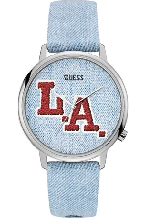 Guess Watches, unisex, , Size: ONE SIZE Leather Quartz Analog Watch