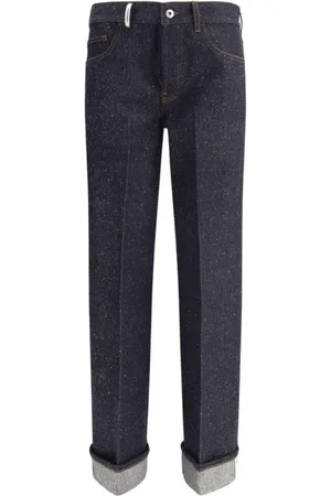 Burberry Straight Jeans, female, , Size: W27 Check Print Denim Jeans Regular Fit