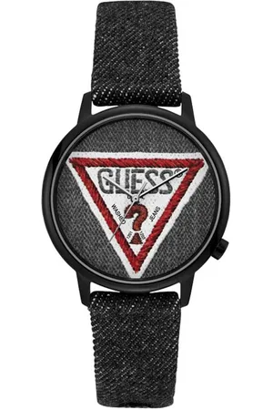Guess Watches, unisex, , Size: ONE SIZE Textile Watch Quartz Analog Stainless Steel