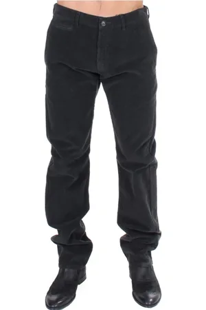 Gianfranco Ferré Straight Trousers, male, , Size: M Elegant Cotton Corduroy Pants