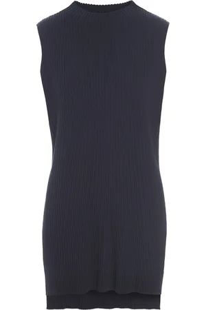 Bitte Kai Rand Knitted Dresses, female, , Size: M Ribbed Vest Dark Midnight