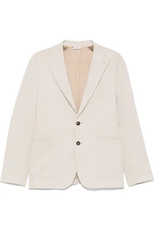 Manuel Ritz Blazers, male, , Size: M Button-Front Jacket with Pockets