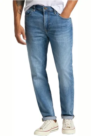 Lee Slim-fit Jeans, male, , Size: W38 L32 Plain Zip Straight Jeans