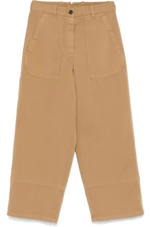Nine In The Morning Wide Trousers, female, , Size: W28 Camel Jeans for Women