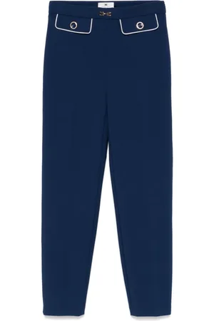 Elisabetta Franchi Sweatpants, female, , Size: M and White Trousers