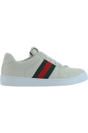 Gucci Sneakers, female, , Size: 5 US Lace-Up Platform Sneakers with Oblique Bands