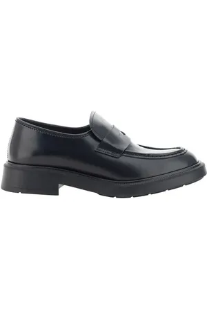 Fratelli Rossetti Loafers, female, , Size: 6 US Leather Loafers with Rubber Block Heel