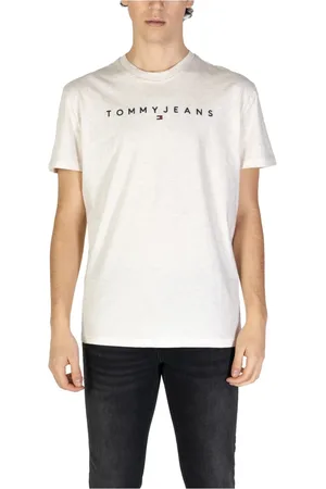Tommy Hilfiger T-Shirts, male, , Size: L Logo Tee with Print Pattern