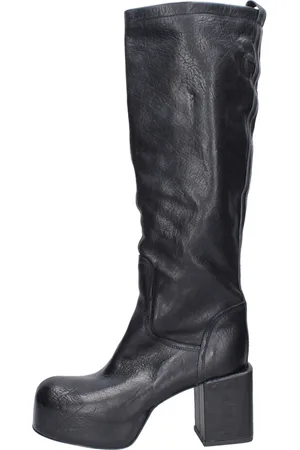 Moma Heeled Boots, female, , Size: 7 US Vintage Leather Heeled Boots
