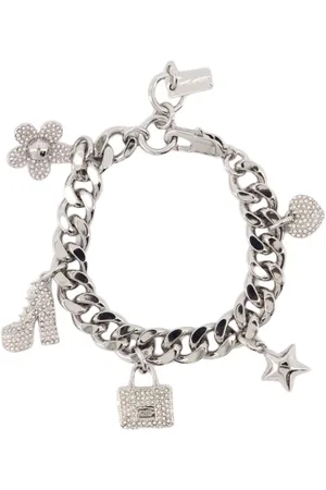 Marc Jacobs Bracelets, female, , Size: ONE SIZE Pave Mini Icon Charm Bracelet