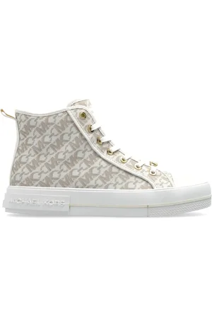 Michael Kors Sneakers, female, , Size: 7 US Evy Empire Monogram High-Top Sneaker
