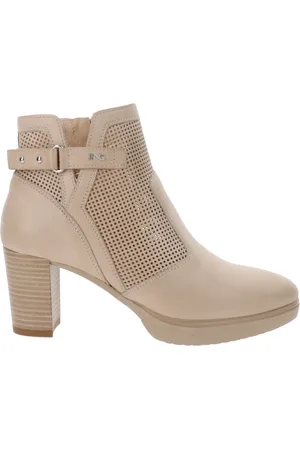 Nero Giardini Heeled Boots, female, , Size: 6 US Leather Ankle Boots with Metal Details