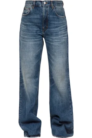 haikure Straight Jeans, female, , Size: W26 Stone Wash Straight Leg Jeans