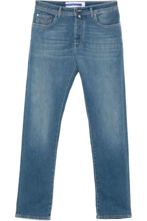 Jacob Cohen Slim-fit Jeans, male, , Size: W40 Indigo Classic Five Pocket Jeans
