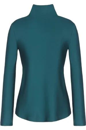 Giorgio Armani Long Sleeve Tops, female, , Size: S Elegant Silk Blouse