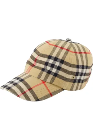 Burberry Caps, unisex, , Size: S Checkered Cap with Snap Fastening