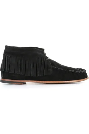 Alexander Hotto Lace-up Boots, female, , Size: 7 US Suede Fringe Boots