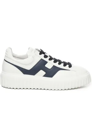 Hogan Sneakers, male, , Size: 9 1/2 US Striped Lace-Up Sneakers