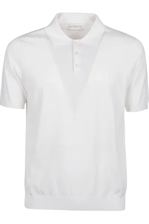BALLANTYNE Polo Shirts, male, , Size: L Plain Polo Neck Sweater