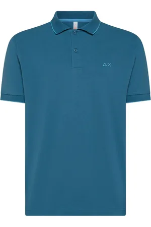 sun68 Polo Shirts, male, , Size: XL Short Sleeve Polo with Collar Detail