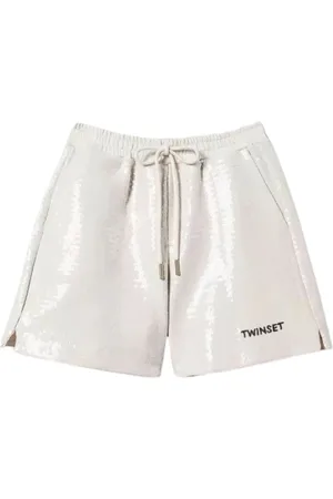 Twin-Set Casual Shorts, female, , Size: S Sequin Bermuda Shorts