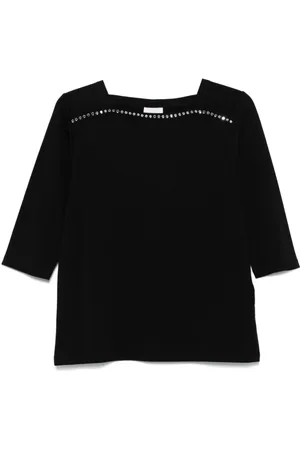 Liu Jo Blouses, female, , Size: L Square Neck T-shirts and Polos