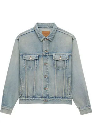 Saint Laurent Denim Jackets, male, , Size: S Denim Jacket Button Closure