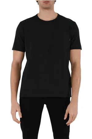 Dondup T-Shirts, male, , Size: L Jersey T-shirt with pocket and crewneck