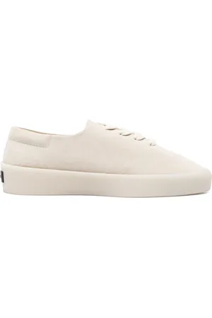 FEAR OF GOD Sneakers, male, , Size: 13 US Ecru Lace-Up Leather Sneakers
