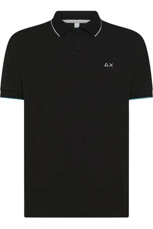sun68 Polo Shirts, male, , Size: M Polo Shirt with Collar Detail