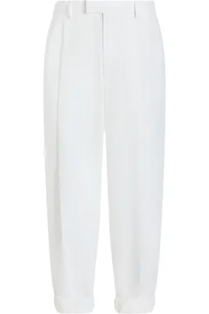 Dolce & Gabbana Straight Trousers, male, , Size: M Trousers with Front Fastening