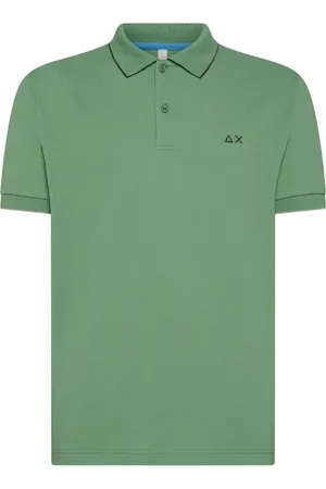 sun68 Polo Shirts, male, , Size: M Polo Shirt with Collar Detail